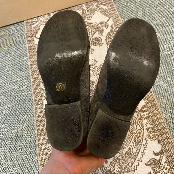 Madden Girl Galeriaa Charcoal Grey Pleather Lace-up Zippered Boots Sz 6 Like New - Picture 9 of 9